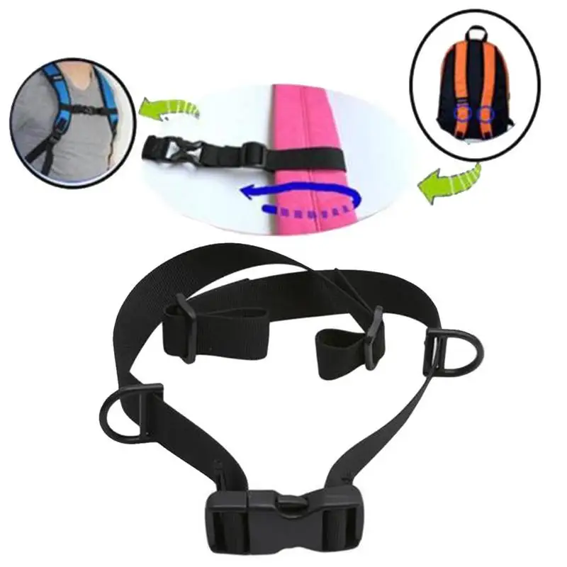 

1Pc Universal Adjustable Anti-slip Nylon Sternum Straps Harness For Backpack Chest J9H6
