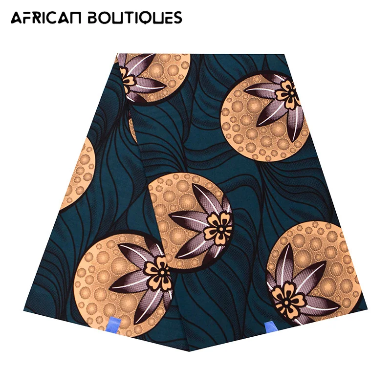

Новинка 2021, 100% хлопок, оригинальная вощеная ткань, ткань с Африканским принтом для свадебного платья, ткань, африканская ткань, оптовая прод...