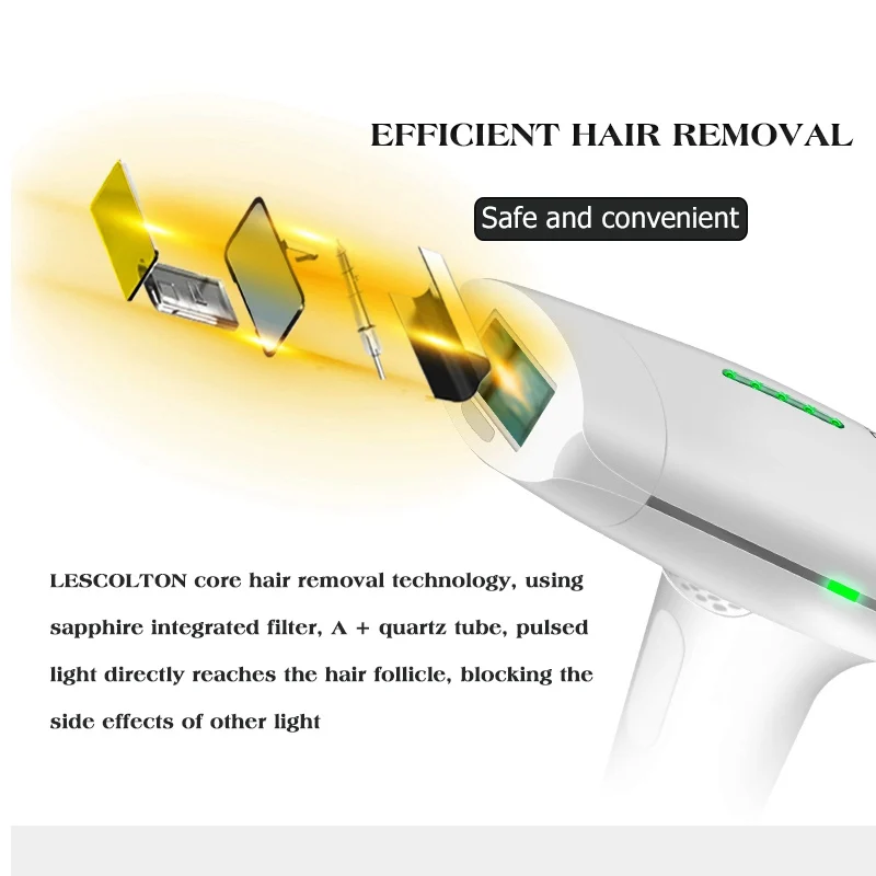 Lescolton IPL лазерное устройство для удаления волос Перманентный безболезненный
