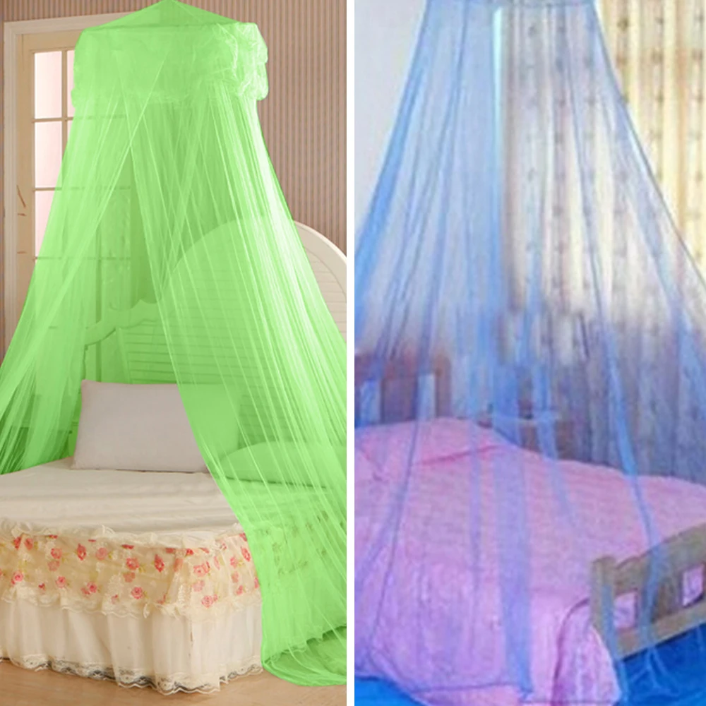 House Bedding Decor Summer Sweet Style Round Bed Canopy Dome Mosquito Net Princess Students for Bedroom | Дом и сад