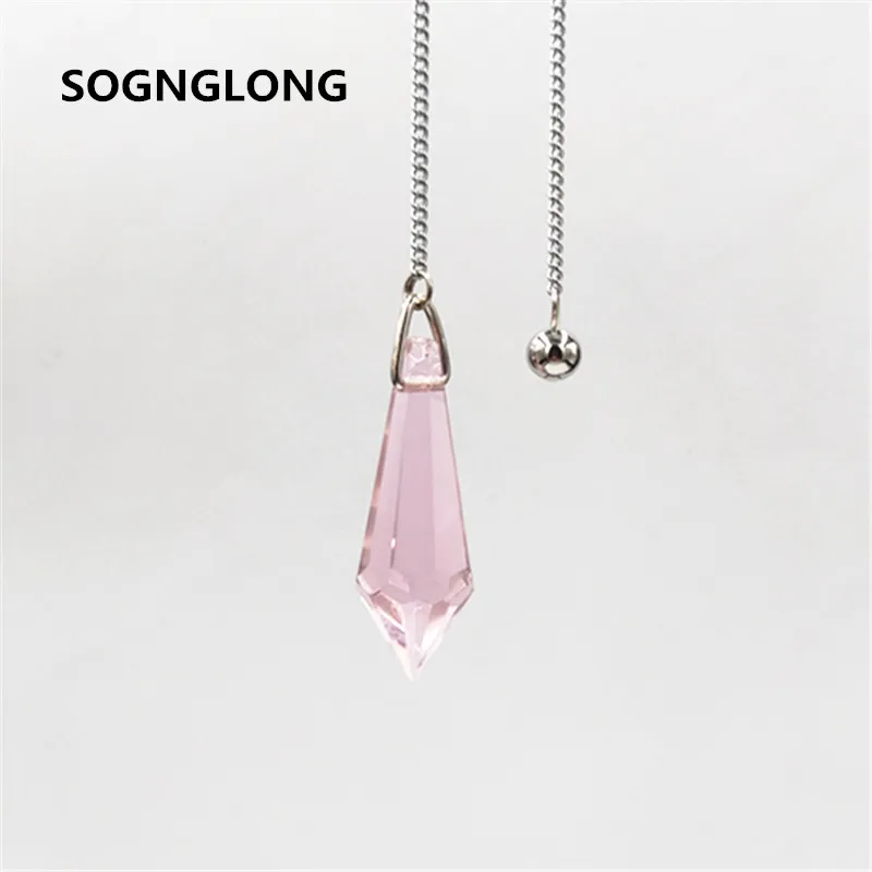 Восстанавливающий стеклянный маятник Reiki шестигранная призма рейки маятниковая