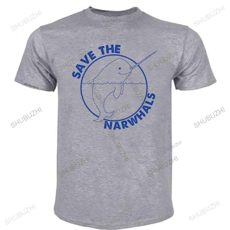 

Футболка с надписью «Save The Narwhals»