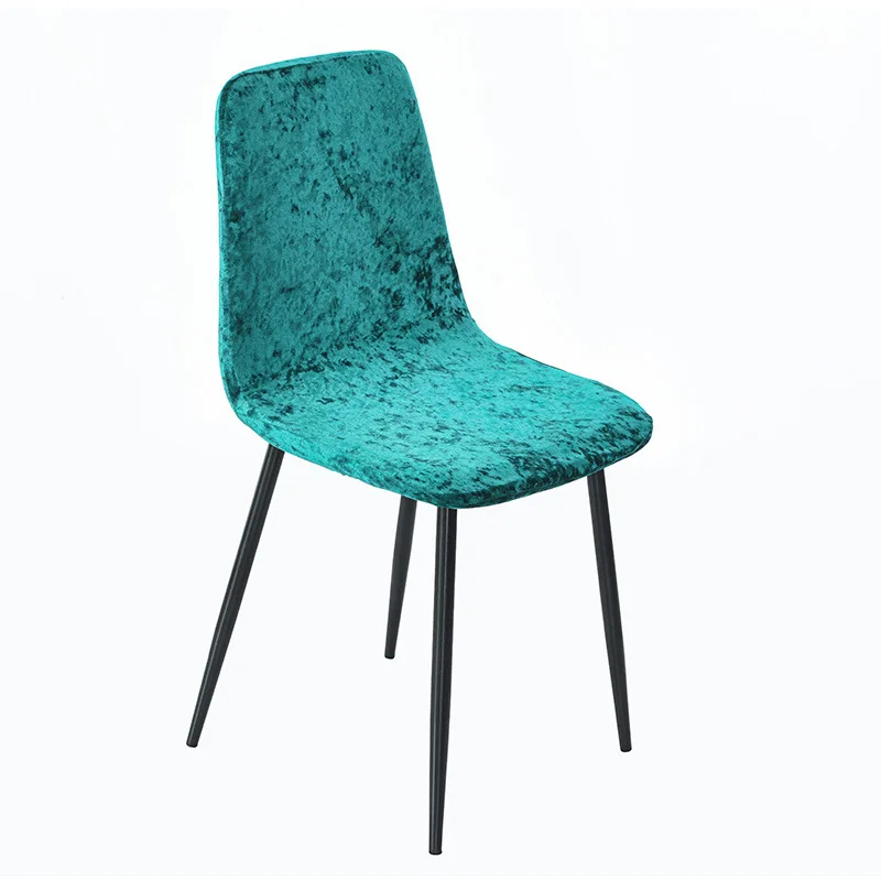 Современный блестящая бархатная ткань оболочки чехлы на стулья из фланели