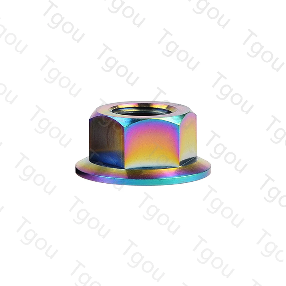 Титановые гайки Tgou DIN6921 M5/M6/M8/M10/M12/M14/M16 фланцевые для велосипеда мотоцикла