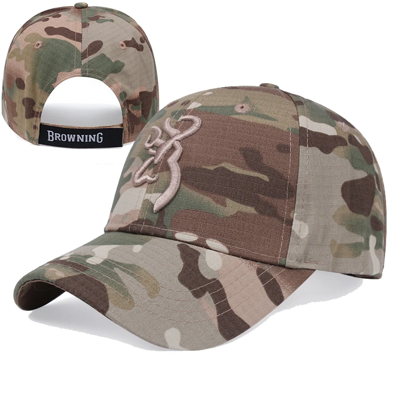 

New Browning Embroidery Baseball Cap Men's Hip-hop Tide Hat Ladies Summer Breathable Mesh Cap Outdoor Sun Hat Trucker Hats