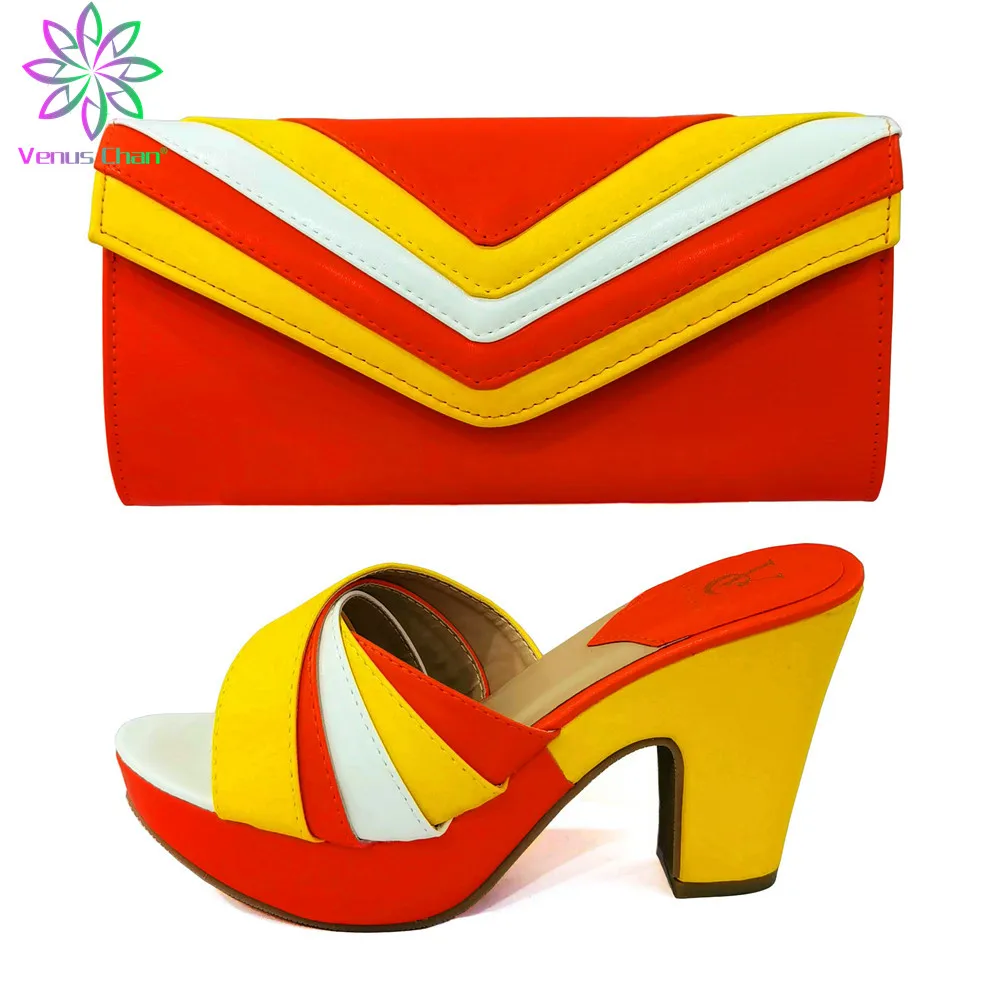 

African Wedding Italian Shoe and Bag Sets Ladies African Women's Party Shoes and Bag Sets Nigerian Women Party Pumps High Heels