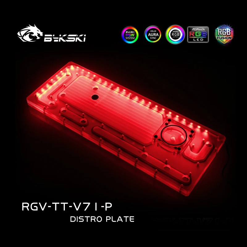 Bykski RGV TT V71 доски для водных путей Tt View 71 чехол RBW Intel CPU Water Block & Single GPU Building|Кулеры и
