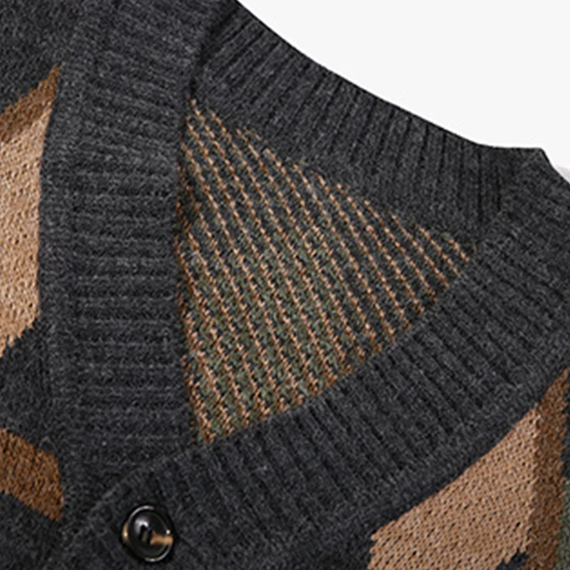 Кардиган в стиле Харадзюку мужской свитер новинка зимы 2021 японское винтажное