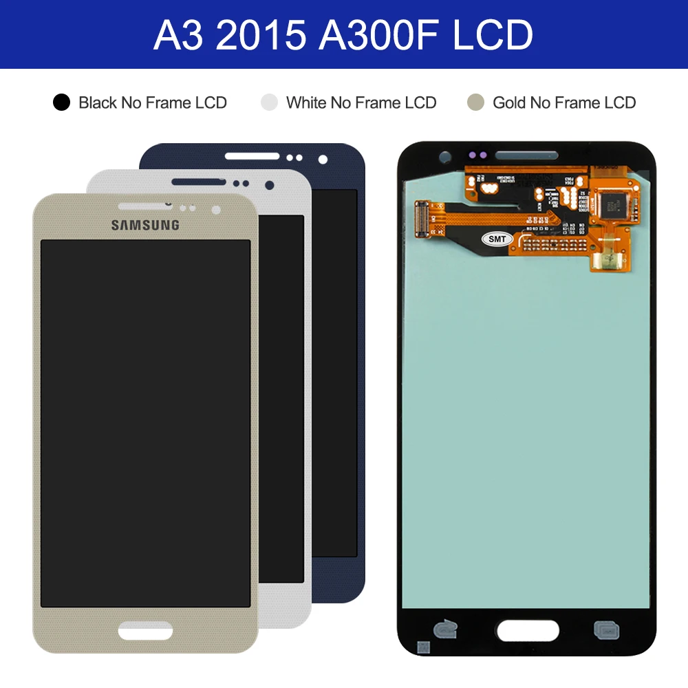 AMOLED A3 для Samsung Galaxy 2015 A300 A3000 ЖК дисплей сенсорный экран дигитайзер сотовый телефон