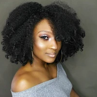 brazilian afro kinky curly clip ins 4b 4c 100 human virgin hair extensions natural black full head clip in remy 7pcsset