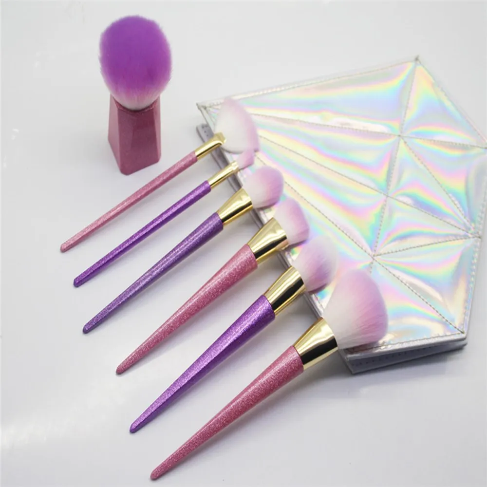 

Set of 7 fancy makeup brushes novelty for eye shadow eye shadow eyeliner lips gradient brushes