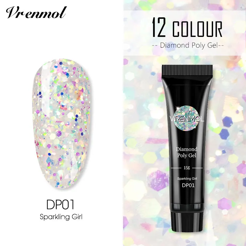 15ml DP01 Vrenmol, не очищающее верхнее покрытие, верхнее покрытие, Базовое покрытие, основа, грунтовка, Гель-лак для ногтей, УФ светодиодный Гель-лак, впитывающий Гель-лак - Цвет: 15ml DP01