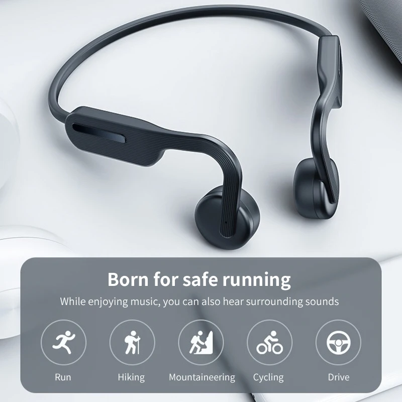 

X14 Bone Conduction Headphone Bluetooth 5.0 Wireless Sports Earphone IPX5 Headset Stereo Hands-free With Microphone For Running