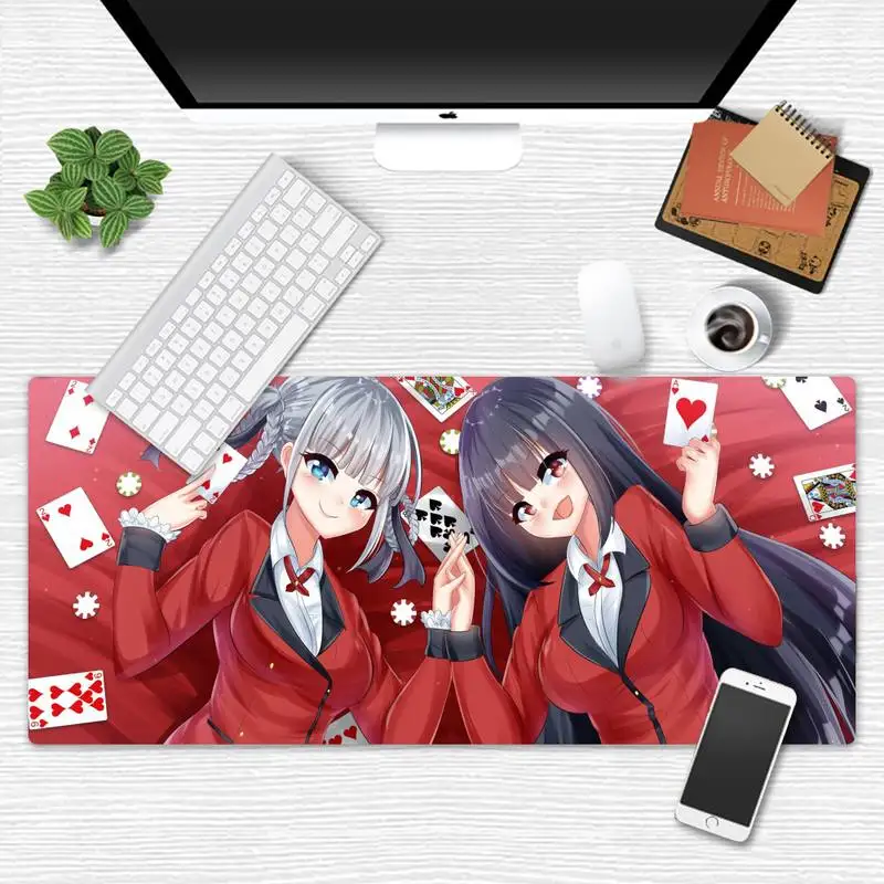 

Kakegurui Jabami Large Mouse pad PC Computer mat Game Office Work Mouse Mat pad X XL Non-slip Laptop Cushion mouse pad