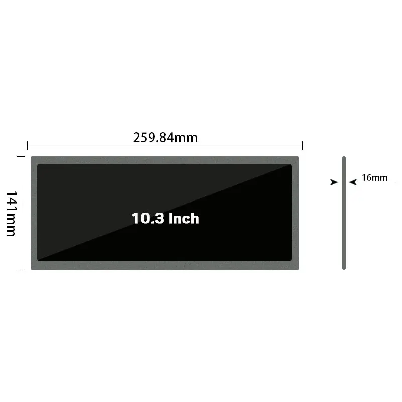 Оригинальный Innolux DJ103IA-03B 10 3 дюйма 50 контактов LVDS TTL жк-модуль полоса экрана 1920*720