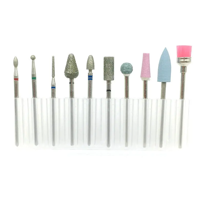 1 набор сверл для ногтей пилка электрические роторные заусенцы полировка