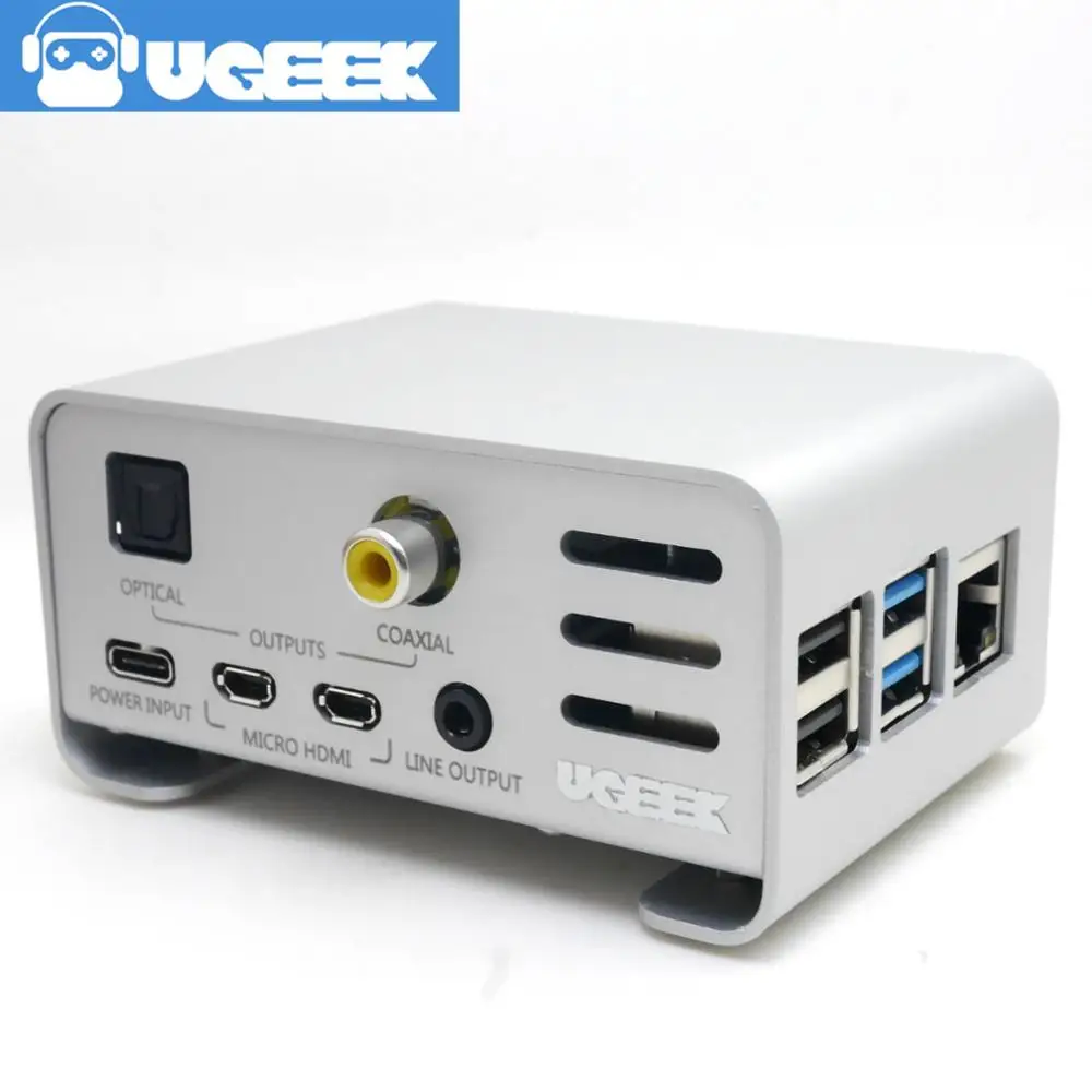 Aluminium Case and UGEEK AOIDE Digi Pro Kit For Raspberry Pi 4 Model B/4B|DA101C|3B/3B+/2B | Компьютеры и офис