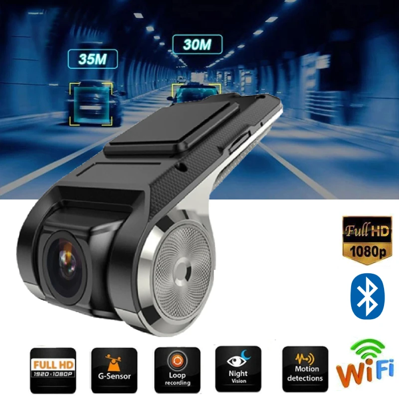 Автомобильный видеорегистратор камера 140 ° с ADAS FHD 1080P или 720 P ночное видение для