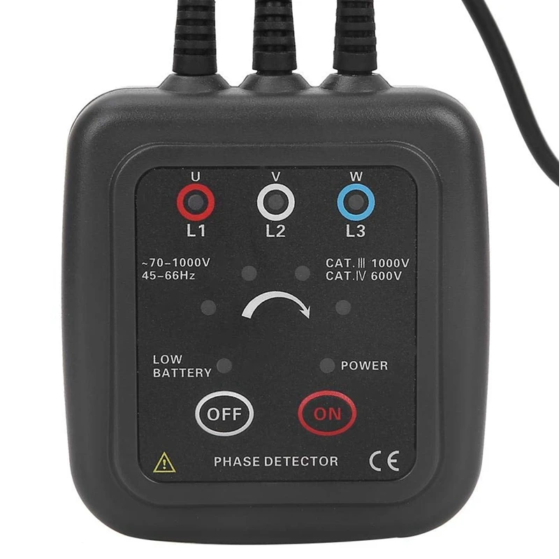 

SHGO HOT-netic Base Meter Contactless Phase Sequence Detector with 0.6M Clamp Wire Length for Industry ETCR1000C