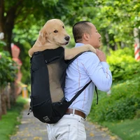 breathable pet dog carrier bag for large dogs golden retriever bulldog backpack adjustable big dog travel bags cat bag dog stuff