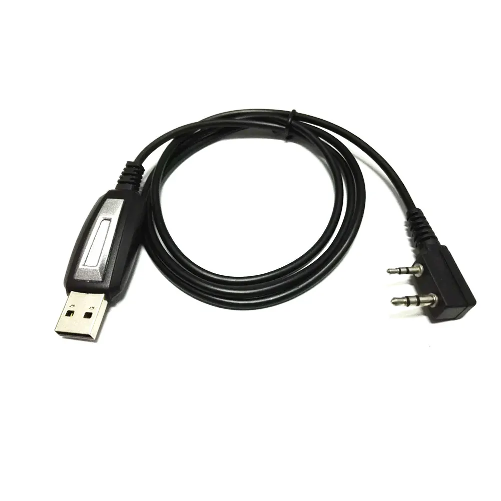 1m 2 Pin For UV5R Walkie Talkie Radio Line USB With Drive Disc Accessory Quansheng Programming Cable Universal | Электроника