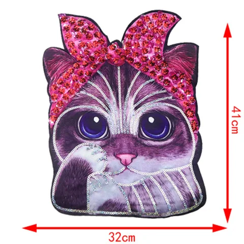 Нашивки для одежды GUGUTREE нашивки в виде животных значки Аппликации с вышивкой