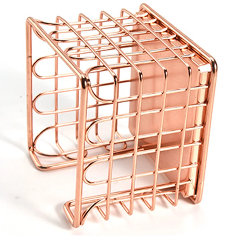 

Storage Box Office Business Metal Mesh Sticky Note Box Desk Shelf