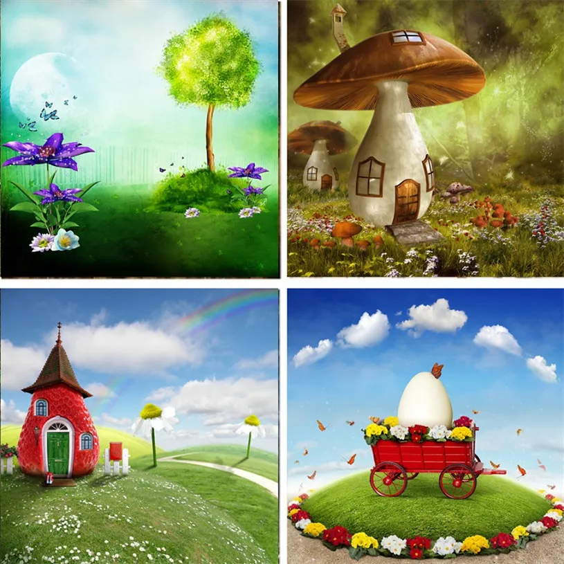 Nitree Виниловый фон для студийной фотосъемки с изображением джунглей Красного