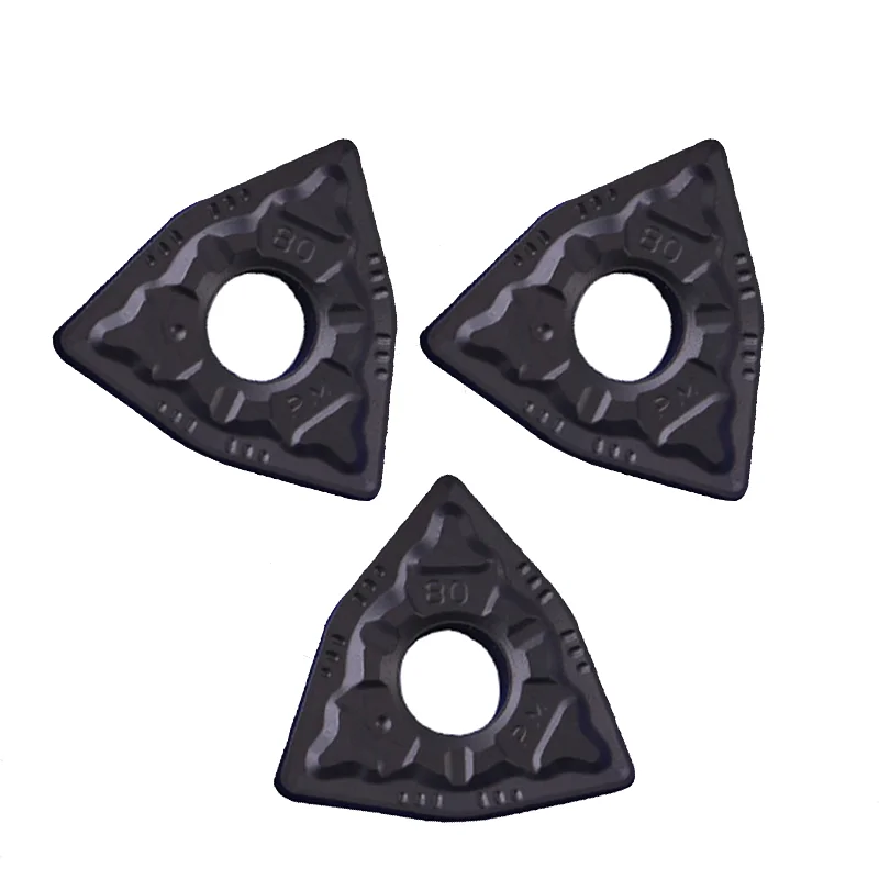 Фото Твердосплавные пластины WNMG080404 WNMG080408 WNMG080412 PM YBC251 YBC252, оригинальный токарный инструмент с ЧПУ, токарный станок, резак WNMG для стали №2