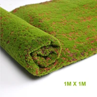artificial moss fake green plants grass mat 100100cm for shop patio wall decors home garden decor supplies