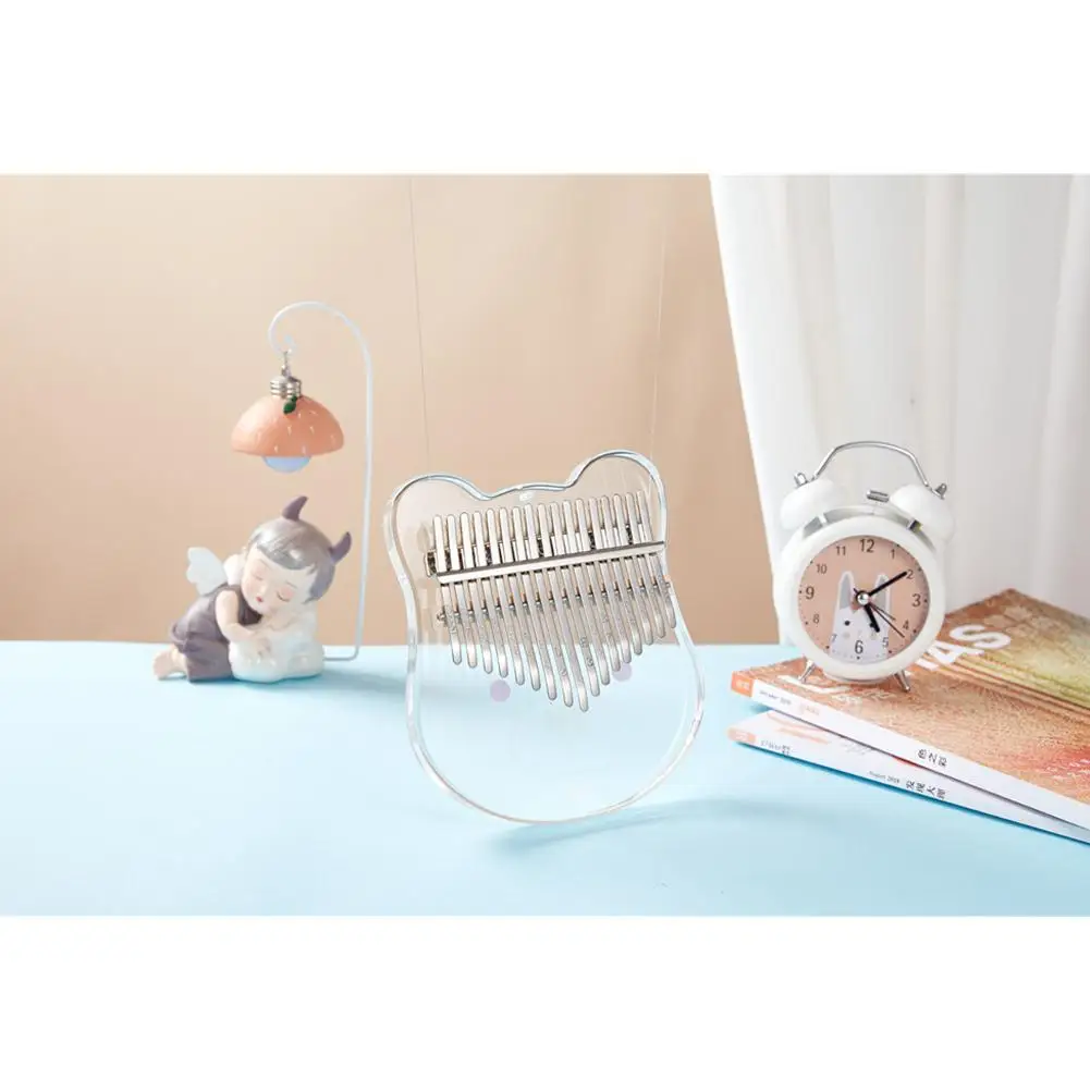 17 ключей калимба большой палец пианино прозрачный акриловый стальной медведь