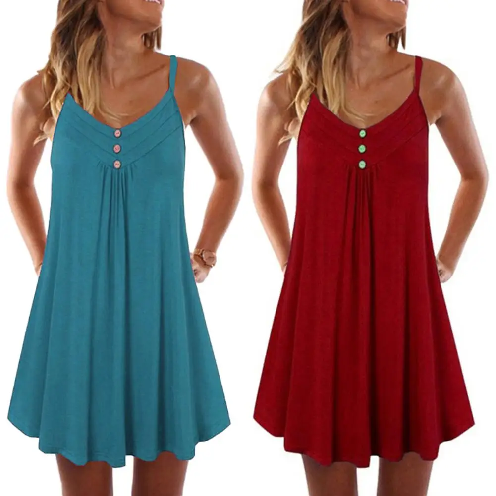 Женское сексуальное Плиссированное Платье До Колена с v образным вырезом без