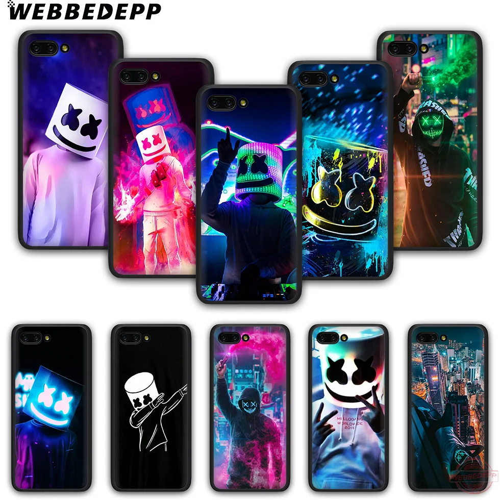 WEBBEDEPP Marshmello дот DJ один чехол для телефона из ТПУ с принтом Honor 6A 7A 2 ГБ/3 ГБ Pro 7C 7X 8X 8C 9