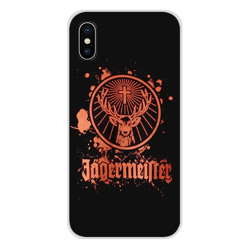for apple iphone x xr xs 11pro max 4s 5s 5c se 6s 7 8 plus ipod touch 5 6 jagermeister logo accessories phone shell covers free global shipping