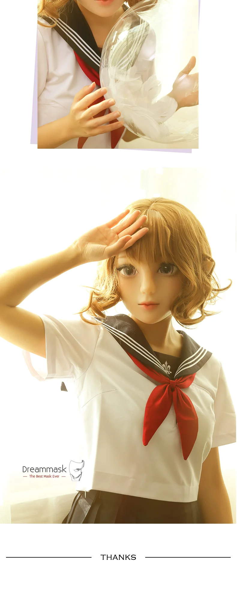 MIRIYA) DMS ручной работы Фея ухо силиконовые Половина Сексуальная женская маска Лолиты Косплей Кукла трансвестит