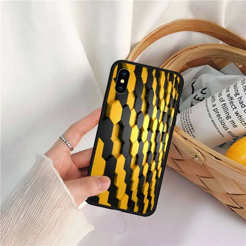 

Hexagonal lattice pattern Phone Case for iPhone 11 12 pro XS MAX 8 7 6 6S Plus X 5S SE 2020 XR