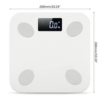smart scale body fat scale wireless digital bathroom scale body composition analyzer compatible with bmi water bone