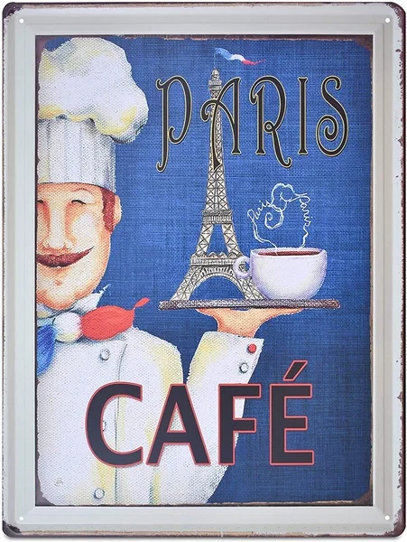 

Retro Antique Metal Tin Sign Logo Poster Home Dinner Dining Room Wall Decoration20x30cm