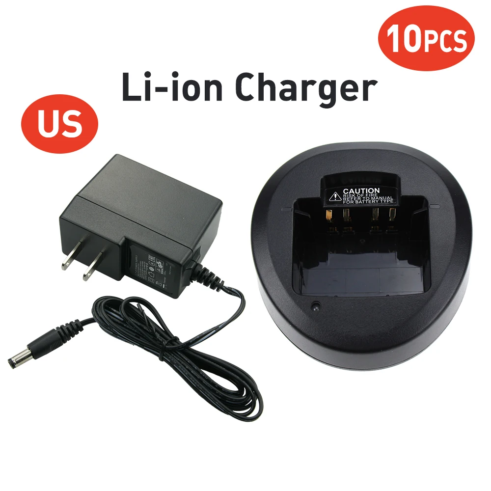 10X Battery Charger for Yaesu/Vertex Standard Radios EVX-531 EVX-534 EVX-539 VX-450 VX-459 Two Way Radio