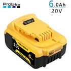 Литиевая батарея 20 в 6000 Ач для электроинструментов DeWalt DCB184 DCB200, набор перезаряжаемых электроинструментов 20 в 18 в 18 в 18 в мАч