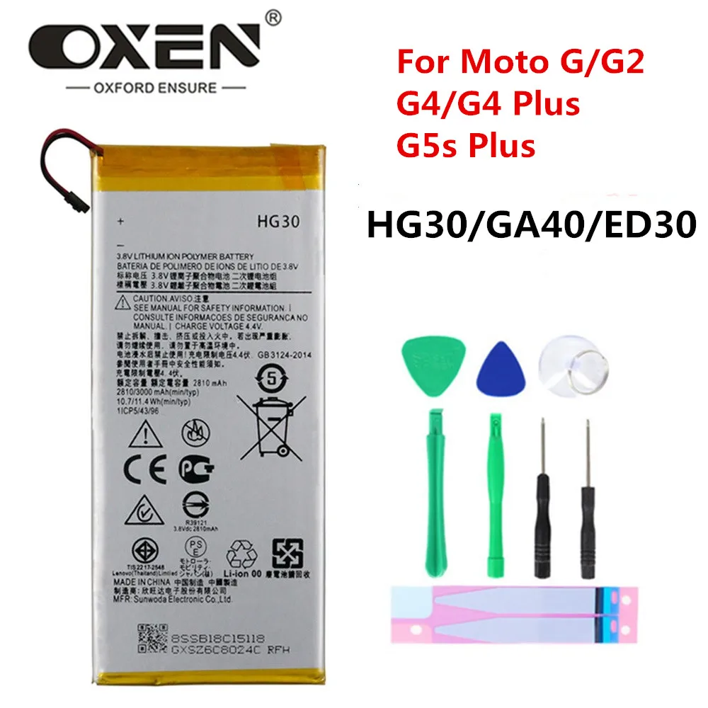Аккумулятор OXEN ED30 GA40 HG30 для Motorola Moto G G4 G5S Plus G2, Сменный аккумулятор для телефона XT1791 XT1622 XT1644 XT1032, батарея