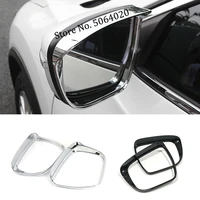 for nissan x trail t32 rogue 2014 2018 abs chrome car rearview mirror covers rain eyebrow frame exterior cover trim accessories