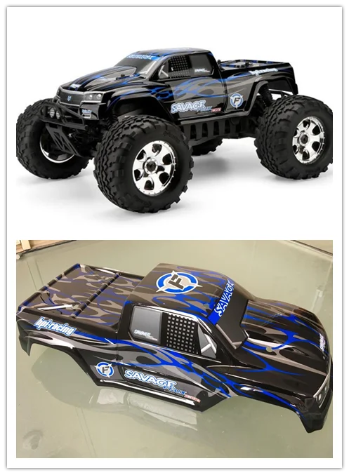 HPI гоночный 1/8 грузовик Truggy Savage 4WD 4,6 XL 5,9 корпус l480мм
