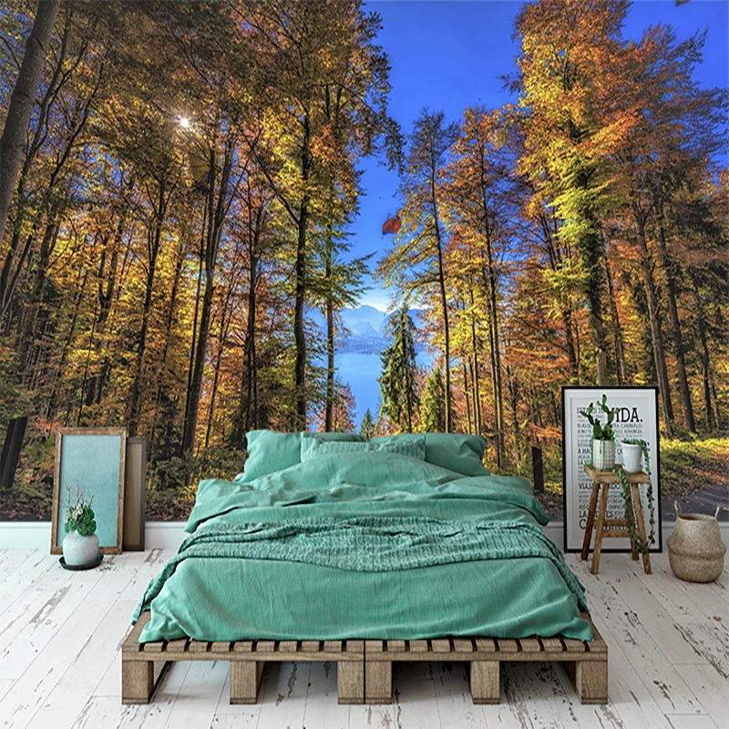 Настенная 3D наклейка на заказ фреска из нетканого материала с изображением