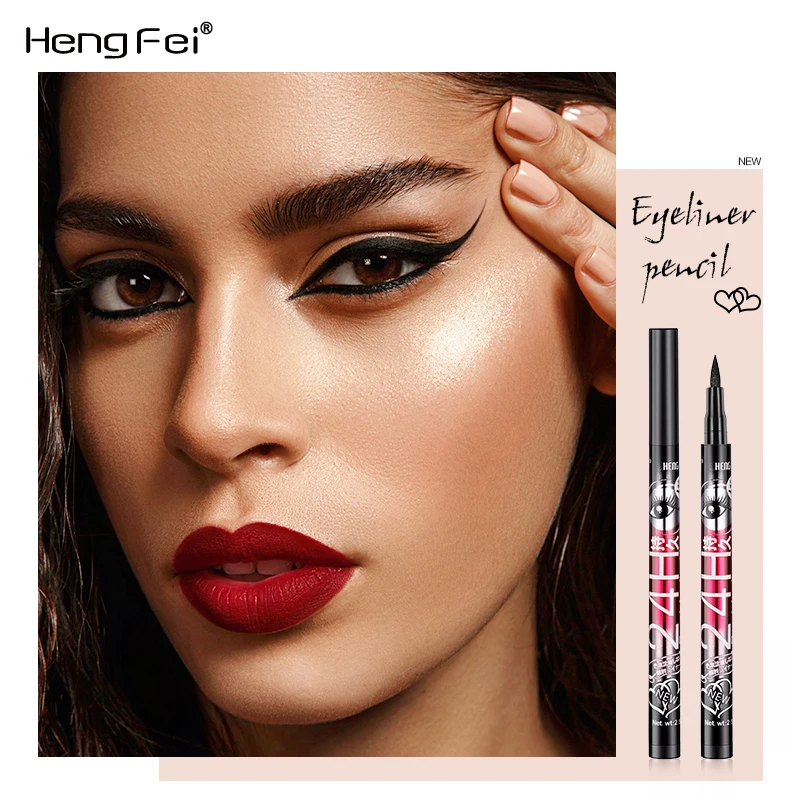 

Hengfei 1 Pcs Black Long Lasting Eye Liner Pencil Waterproof Eyeliner Smudge-Proof Cosmetic Beauty Makeup Liquid Waterproof