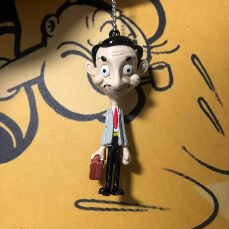 Mini Mr.Bean Dolls Dashboard Car Hanging Pendant Decoration accessori giocattolo automatico per Auto-styling