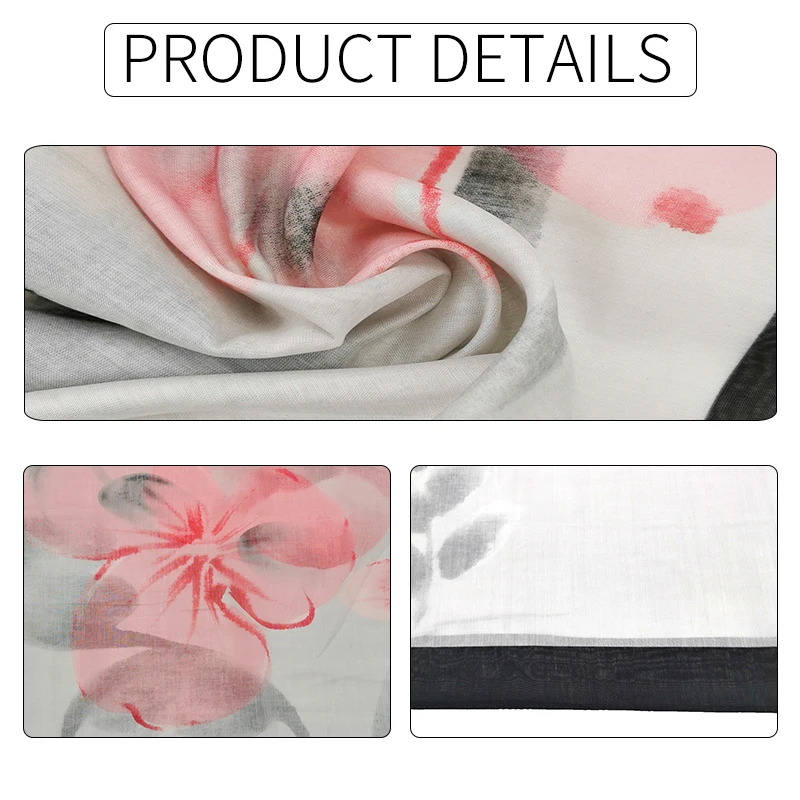 

New fashion colourful Ink wash painting fairy scarf hijab plain scarves and shawl soft women new muslim scarf islamic hijabs