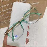 new anti blue glasses fahsion rice nails optical eyeglasses unisex spectacles oversize frame simplicity eyewear