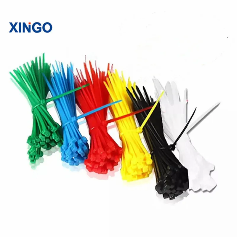 Xingo 4x100 мм самоблокирующиеся Нейлоновые кабельные стяжки на молнии 500 шт