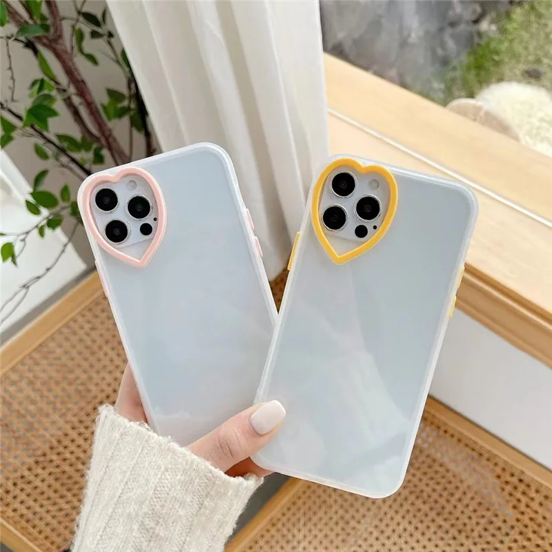 

Color snap buttons iphone case 11 love lens iphone 12 lens camera iphone 11 pro silicone transparent phone case iphone 11 case